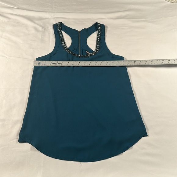 Express Blue Embellished Sleeveless Tank Top - Picture 3 of 6